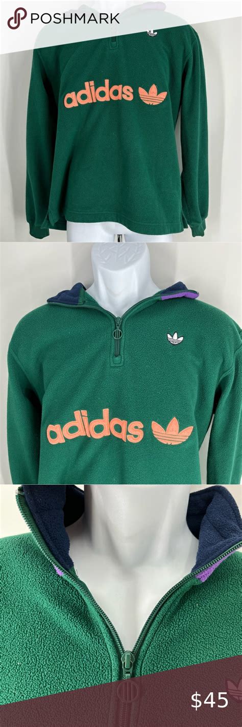 adidas originals samstag half zip pullover fleece